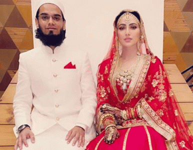 former bigg boss star sana khan ties the knot former bigg boss star sana khan ties the knot
