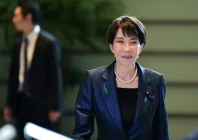 japan s prime minister sanae takaichi arrives at the prime minister s office in tokyo japan on april 15 2026 photo reuters