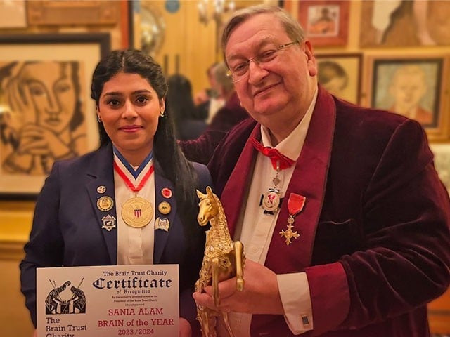 Pakistan’s Sania Alam honoured with ‘Brain of the Year’ award