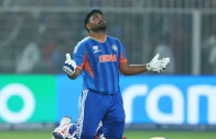 india s sanju samson prays as he celebrates his team s win photo afp