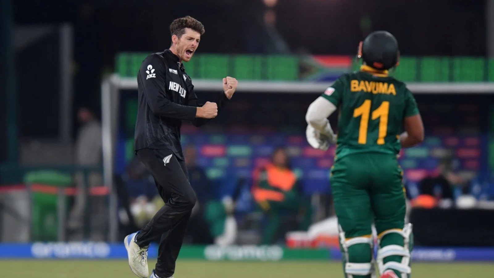 santner was the standout bowler for new zealand taking 3 wickets for 43 runs photo pcb