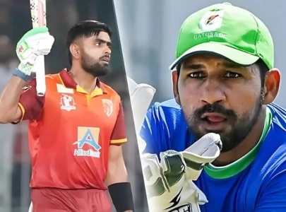sarfaraz ahmed s hilarious sledge on babar azam goes viral during champions cup