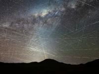 satellite trails streak across the night sky above chile s atacama desert in this composite image from a time lapse video taken on october 15 2025 the dome of eso s extremely large telescope elt is seen in the foreground f kamphues eso m kornmesser handout via reuters