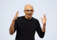 microsoft ceo satya madella speaks at microsoft windows surface event where new on device ai capabilities for windows pcs using nvidia s new rtx spark chips were announced in san francisco california us october 7 2026 reuters