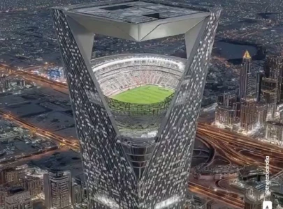 saudi arabia plans stadium atop 350 metre skyscraper for world cup 2034 saudi arabia plans stadium atop 350 metre skyscraper for world cup 2034