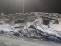 a view of the accident site after the road crash in riyadh photo afp