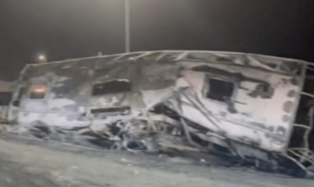 a view of the accident site after the road crash in riyadh photo afp a view of the accident site after the road crash in riyadh photo afp