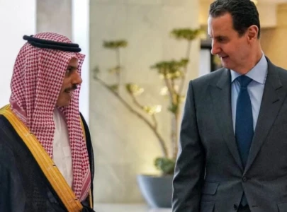 saudi fm meets syria s assad on first damascus trip since war