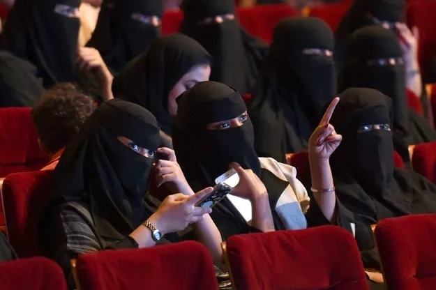 saudi women attend a short film festival in riyadh on what could prove a precursor to an anticipatedl lifting of the kingdom s ban on cinemas photo afp saudi women attend a short film festival in riyadh on what could prove a precursor to an anticipatedl lifting of the kingdom s ban on cinemas photo afp