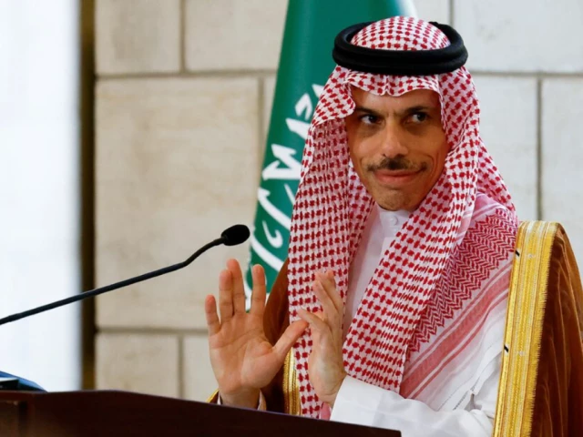 saudi foreign minister prince faisal bin farhan al saud attends a press conference with syrian foreign minister asaad hassan al shibani not pictured in damascus syria may 31 2025 photo reuters saudi foreign minister prince faisal bin farhan al saud attends a press conference with syrian foreign minister asaad hassan al shibani not pictured in damascus syria may 31 2025 photo reuters