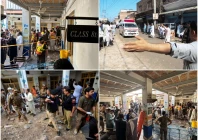rescue workers and residents gather after a school roof collapse in peshawar on october 15 2026 photos reuters