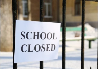 Schools closed image for a holiday announcement in Sindh