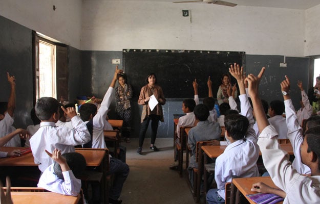 the kids eagerly participated in the interactive learning sessions photo ayesha mir express