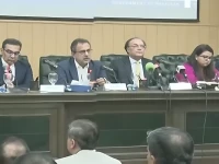 screen grab shows minister of energy and finance minister in a press briefing photo screen grab express