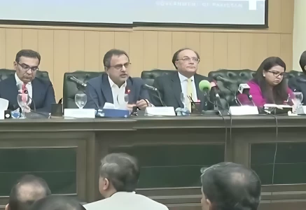 screen grab shows minister of energy and finance minister in a press briefing photo screen grab express