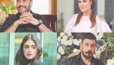 clockwise from top left adnan siddiqui nadia hussain shamoon abbasi hira mani photos file