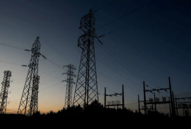 power lines connecting pylons of high tension electricity are seen during sunset at an electricity substation on the outskirts of ronda during a blackout in the city spain april 28 2025 source reuters