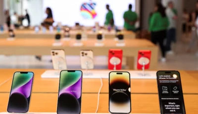 apple iphones are seen inside india s first apple retail store during a media preview a day ahead of its launch in mumbai source reuters