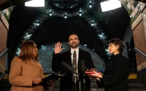 zohran mamdani sworn in on the holy quran as new york s first muslim mayor