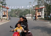 images of sheikh mujibur rahman the father of former prime minister sheikh hasina are displayed at bangabandhu gate in gopalganj bangladesh february 2 2026 photo reuters
