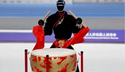 a unitree robotics humanoid robot takes part in the freestyle competition at the inaugural world humanoid robot games at the national speed skating oval in beijing china august 15 2025 photo reuters