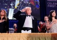 us president donald trump first lady melania trump white house press secretary karoline leavitt and cbs news senior white house correspondent weijia jiang attend the annual white house correspondents association dinner in washington dc on april 25 2026 photo reuters