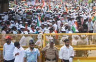 police detain indian opposition leader rahul gandhi at poll chief protest police detain indian opposition leader rahul gandhi at poll chief protest