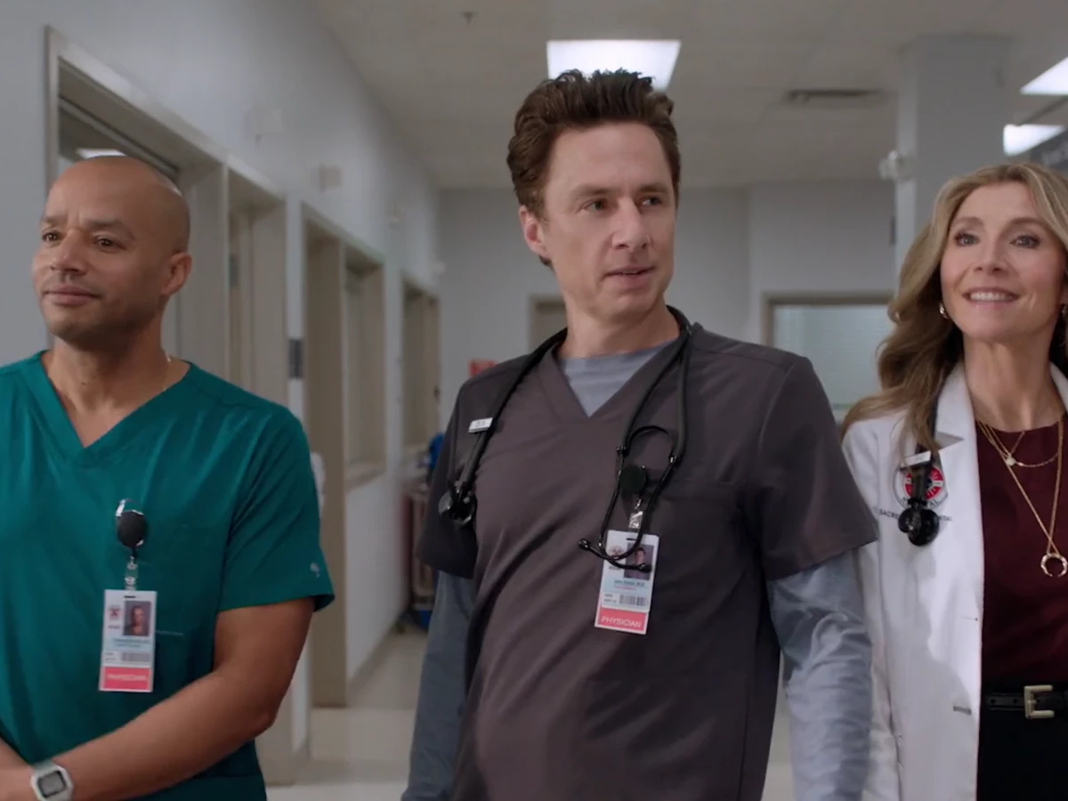 scrubs reboot teaser reunites original cast and introduces new interns at sacred heart