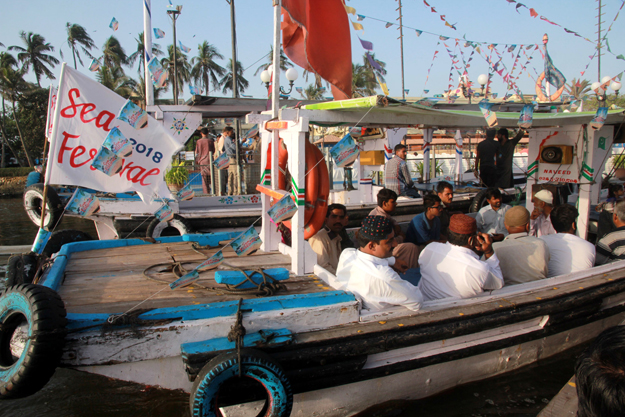 The visitors also enjoyed free boat rides in the steady waters between the mangroves and the hotel. PHOTO: ATHAR KHAN