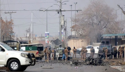 army soldiers gather at the site following millitant attacks in quetta on january 31 photo reuters