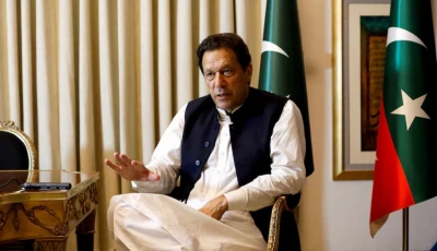 former pakistani prime minister imran khan speaks with reuters during an interview in lahore pakistan march 17 2023 reuters