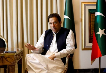 former pakistani prime minister imran khan speaks with reuters during an interview in lahore pakistan march 17 2023 reuters