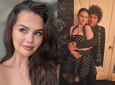 selena gomez flaunts diamond b necklace for boyfriend benny blanco on 32nd birthday
