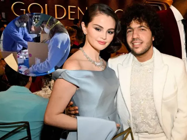selena gomez and benny blanco volunteer to serve meals to victims of l a fires