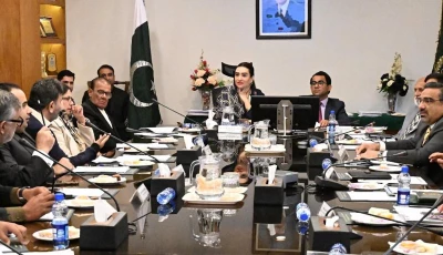 senator bushra anjum butt chairperson senate standing committee on federal education and professional training presiding over a meeting of the committee at ministry of federal education and professional training in islamabad on february 11 photo senate