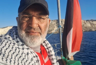 ex senator mushtaq ahmad khan part of the gaza flotilla photo x