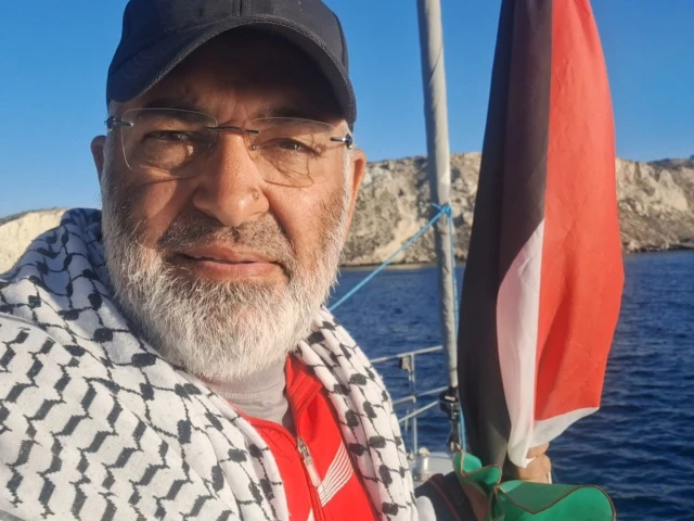 ex senator mushtaq ahmad khan part of the gaza flotilla photo x