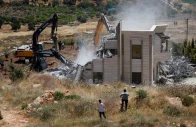 palestinians observe as heavy machinery demolishes a palestinian house near hebron in the israeli occupied west bank june 8 2026 reuters palestinians observe as heavy machinery demolishes a palestinian house near hebron in the israeli occupied west bank june 8 2026 reuters
