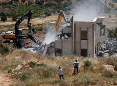 israeli army destroys water pipelines orders families from homes in occupied west bank