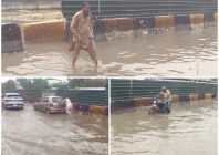 the university road once a lifeline for thousands now lies submerged under sewage water a result of overflowing drains unchecked construction and civic neglect with no pedestrian bridges and narrowed lanes travellers including residents and students are left wading through filth battling traffic jams and risking their safety just to reach their destinations photo express the university road once a lifeline for thousands now lies submerged under sewage water a result of overflowing drains unchecked construction and civic neglect with no pedestrian bridges and narrowed lanes travellers including residents and students are left wading through filth battling traffic jams and risking their safety just to reach their destinations photo express