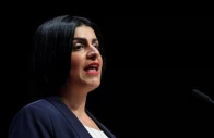 british home secretary shabana mahmood speaks on stage at britain s labour party s annual conference in liverpool britain september 29 2025 photo reuters