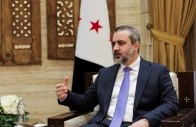 syrian foreign minister asaad al shaibani speaks during an interview with reuters in damascus syria august 22 2026 photo reuters