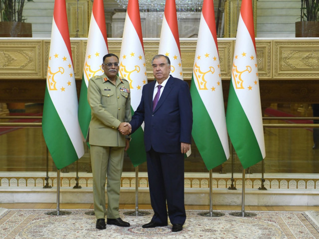 chairman of the joint chiefs of staff committee cjcsc general sahir shamshad mirza meets tajikistan president emomali rahmon photo ispr chairman of the joint chiefs of staff committee cjcsc general sahir shamshad mirza meets tajikistan president emomali rahmon photo ispr