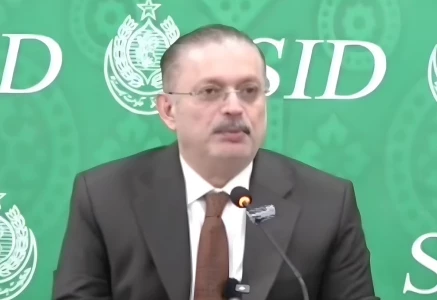 sindh information minister sharjeel inam memon briefing the media on the provincial cabinet s decisions 10 march photo screengrab youtube