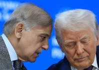 prime minister shehbaz sharifand us president donald trump at the board of peace meeting in davos on january 22 2026 photo reuters