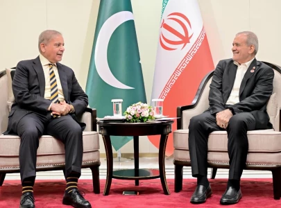 pm shehbaz meets iran s pezeshkian in bishkek ahead of sco summit