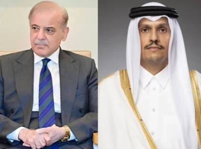 pm shehbaz qatari counterpart discuss regional situation reaffirm support for peace efforts in region