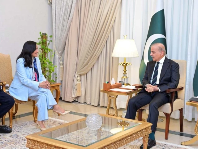 canadian foreign minister anita anand during a meeting with prime minister shehbaz sharif on monday july 20 2026 photo pid canadian foreign minister anita anand during a meeting with prime minister shehbaz sharif on monday july 20 2026 photo pid
