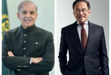 prime minister shehbaz shariif and his malaysian counterpart anwar ibrahim photo file