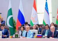 prime minster shehbaz sharif addresses the sco council of heads of state meeting in bishkek kyrgyzstan on tuesday photo pmo